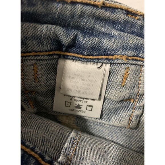 McGuire Jeans Womens 27 Blue Distressed German Slim Straight Leg Denim Pants - Picture 9 of 9